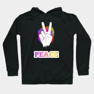 peace  hand Hoodie